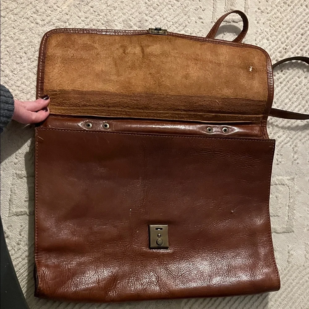 Vintage Brown Leather Bag